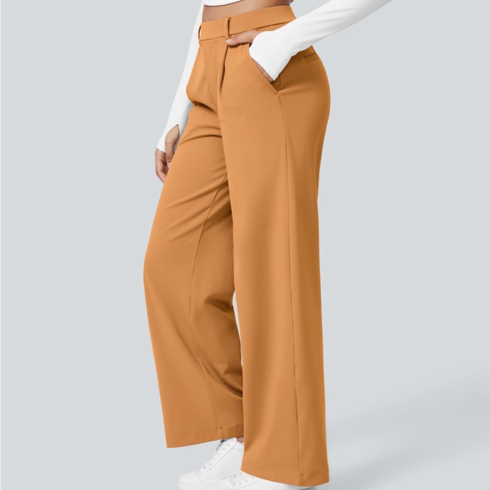 HALARAFlex Day Stretch High Waisted Pocket Straight Leg Work Pants